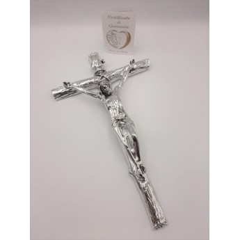 Brilly Cristo Croce Portafortuna Argento