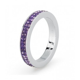 Sagapo Anello Donna Crystal Ring Viola