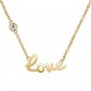 Sagapo Collana Donna WRITE love Dorato