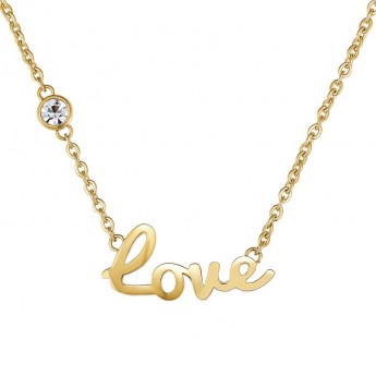 Sagapo Collana Donna WRITE love Dorato