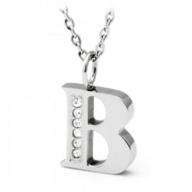 Sagapo Collana Donna Alphabet Lettera B