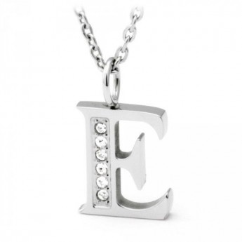 Sagapo Collana Donna Alphabet Lettera E
