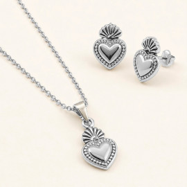 Niah Collana e Orecchini Sacred Heart