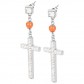 BROSWAY ORECCHINI PENDENTI DONNA SOUL CON CROCE